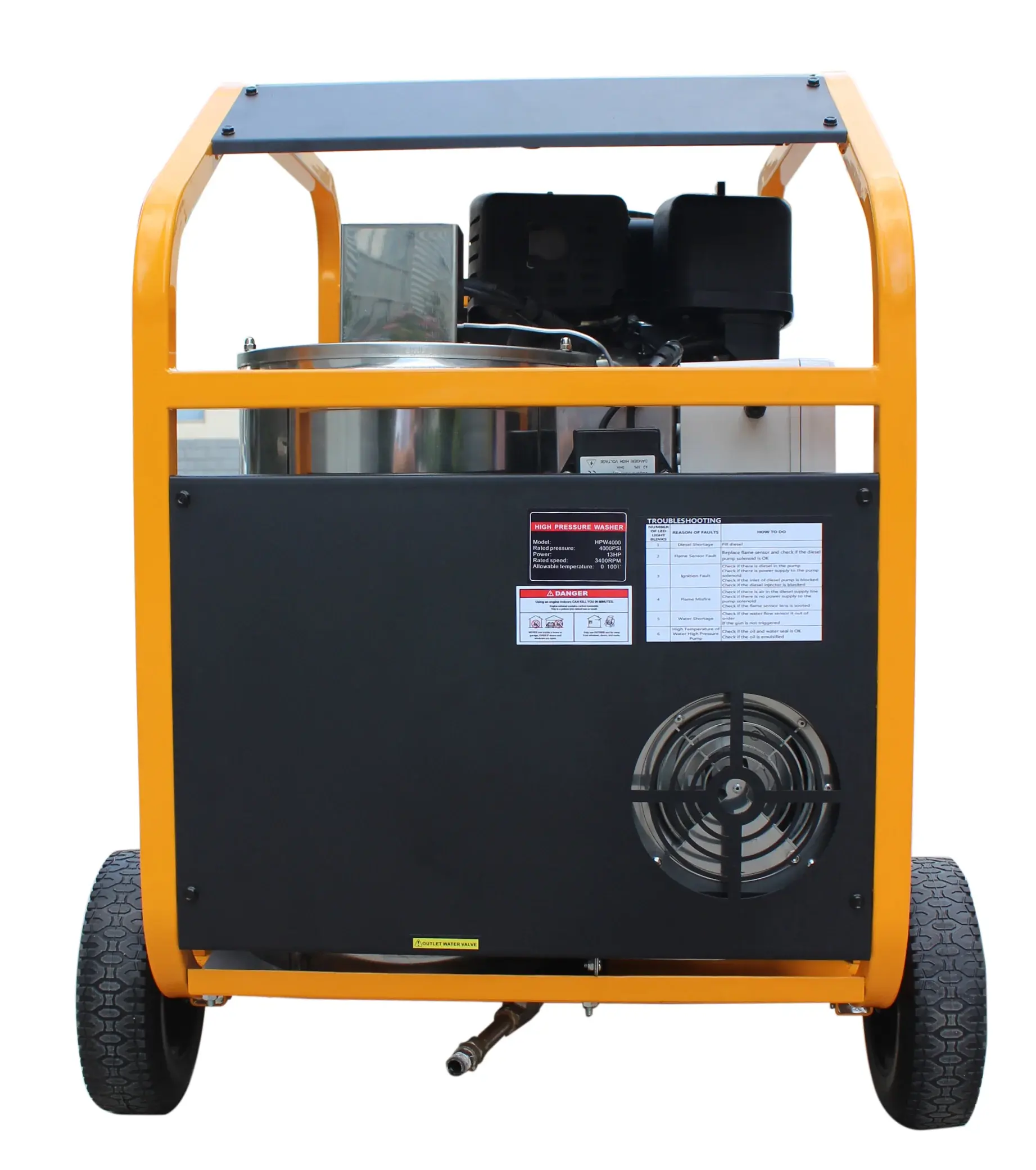 Hot Water High Pressure Washer Machine 3000 PSI | AGT-HPW3000-1 - Image 3